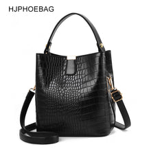 Load image into Gallery viewer, HJPHOEBAG fashion Crocodile Crossbody Bag For Women Shoulder Bag Designer Women Bags Luxury PU Leather Bag Bucket Handbag YC254