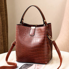 Load image into Gallery viewer, HJPHOEBAG fashion Crocodile Crossbody Bag For Women Shoulder Bag Designer Women Bags Luxury PU Leather Bag Bucket Handbag YC254