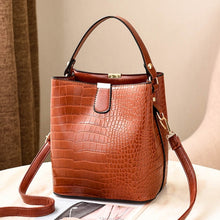 Load image into Gallery viewer, HJPHOEBAG fashion Crocodile Crossbody Bag For Women Shoulder Bag Designer Women Bags Luxury PU Leather Bag Bucket Handbag YC254