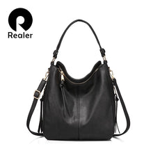 Load image into Gallery viewer, REALER handbags for women high quality shoulder bag women crossbody messenger bag ladies fashion tote artificial leather classic